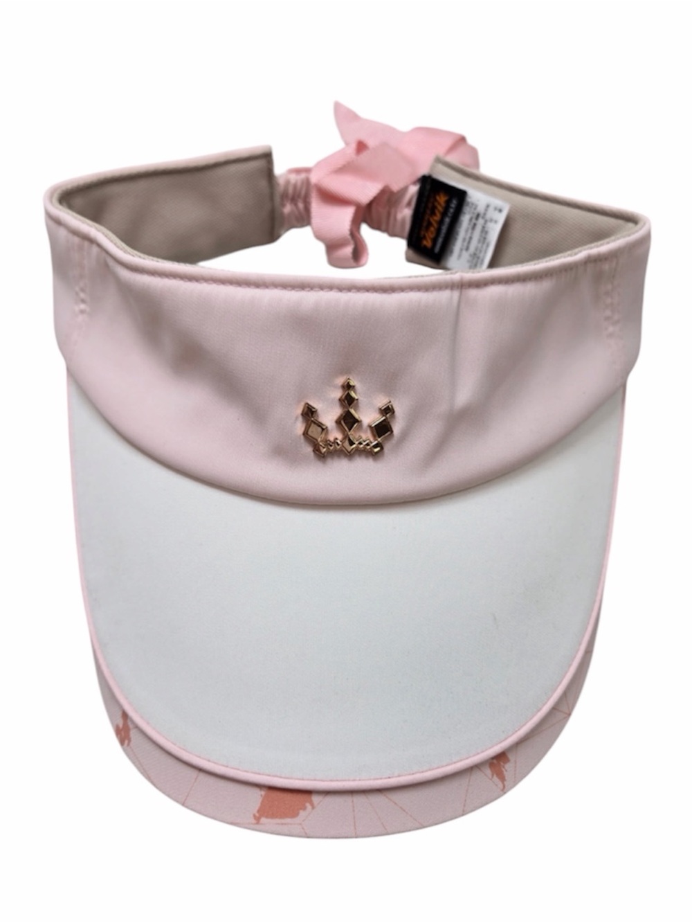 NWT DISNEY X VOLVIK Princess Tiara Visor Hat Pink White 1107